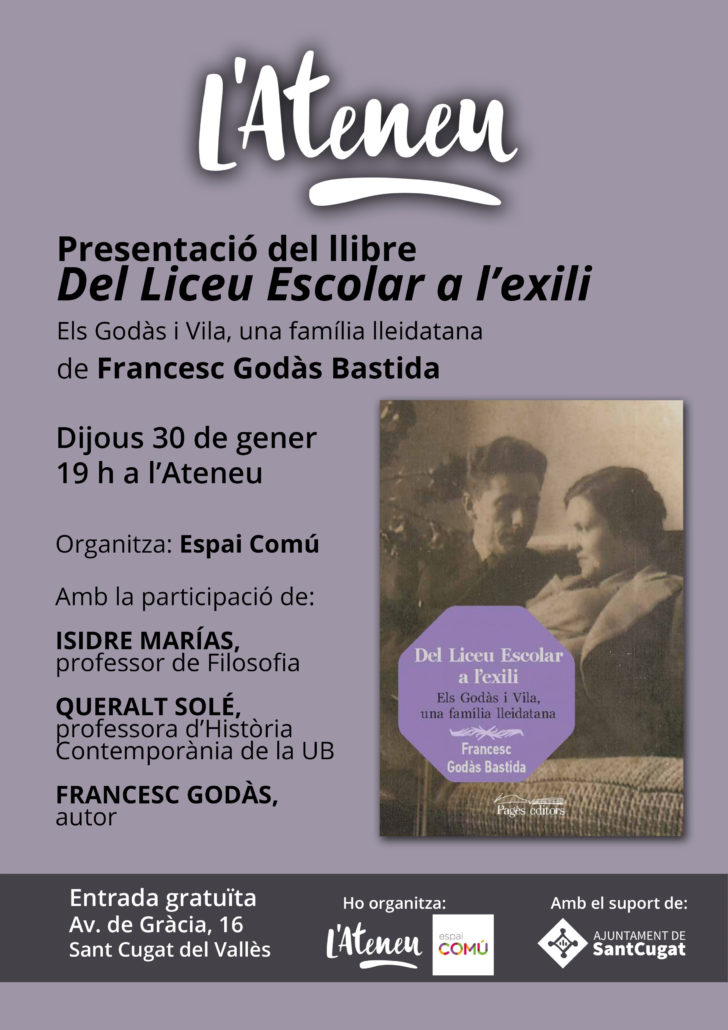 Presentació del llibre Liceu exili